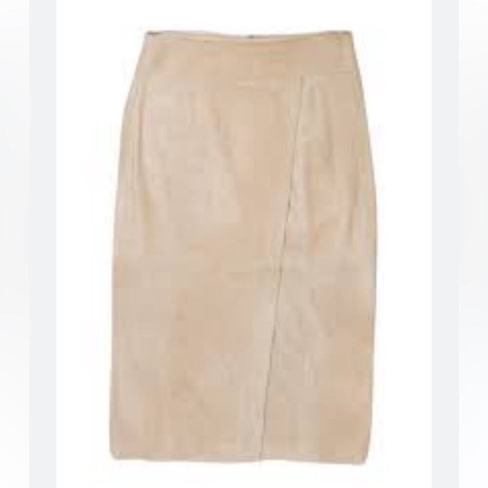 Vince  Suede Leather Midi Fall Classic Elegant Quiet Luxury Minimalist Holiday